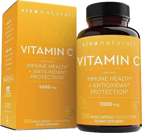 Vitamina C Pura Zinc Liposomal 1000mg 250caps Alta Absorcion