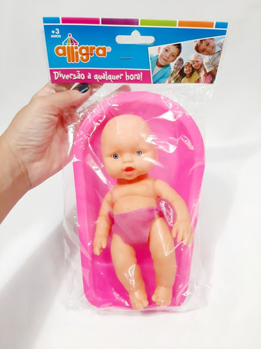 Bebê Banhinho C/ Banheira Rosa