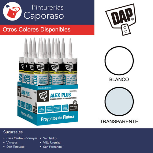 Dap Sellador Alex Plus Acrílico Pintable Transparente