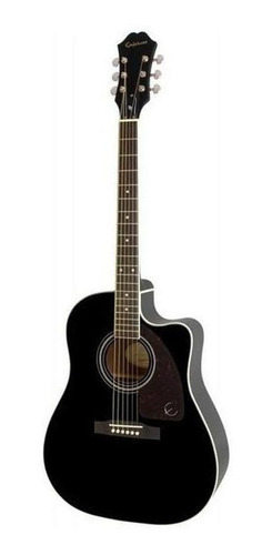 Imagen 1 de 3 de Guitarra acústica Epiphone AJ-220SCE para diestros ebony