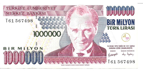 Turquía Billete De 1.000.000 Liras Año 2002 - Pick 213