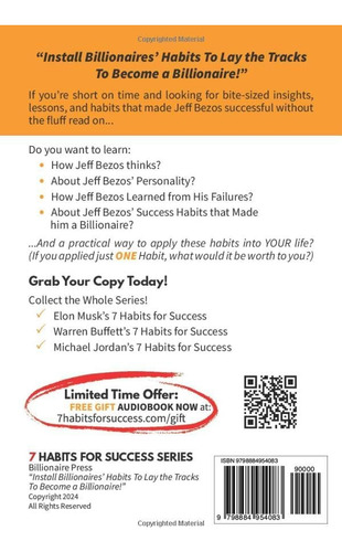 Libro: Jeff Bezos 7 Habits For Success By Billionaire Press