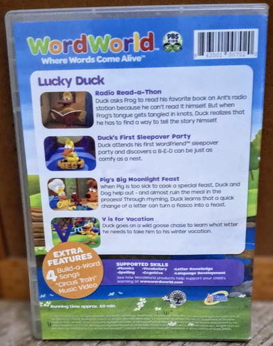 Wordworld: Lucky Duck, Dvd Original Importado (Usado)