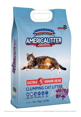 Arena America Litter Ultra Odor Seal Lavanda 7k