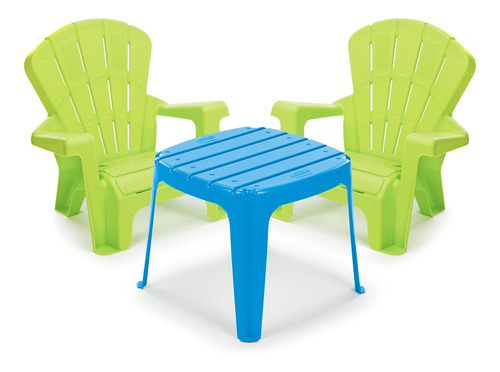 Little Tikes Garden Table And Chairs Set, Blue/green