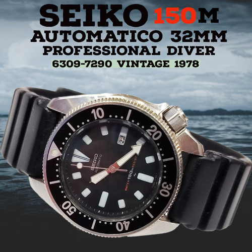 Seiko 150m Vintage Diver Automático 32mm Dama 