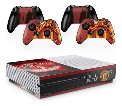 Skin Adesivo Protetor X Box One S E Controles Manchester