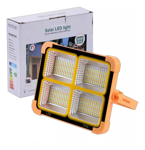 Luz De Trabajo Solar Led Recargable De 150 W Y 10000 Lm