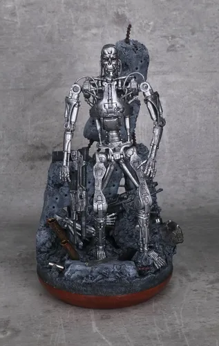Terminator Neca Endoskeleton - T- 800 C/base Diorama (Usado)