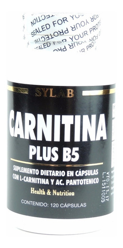 Quemador De Grasa L- Carnitina Plus B5 Sylab 120 Tabletas