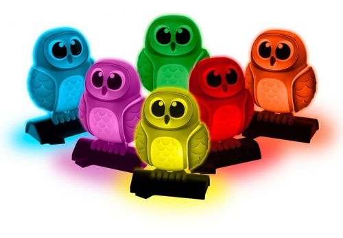 Imagen 2 de 6 de My Baby Luz Noche 5 Colores Portable Homedics N100owl