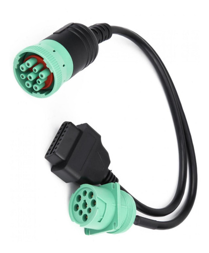 Imagen 9 de 10 de Adaptador De Diagnóstico Del Camión 9 Pin A La Interfaz Obd2