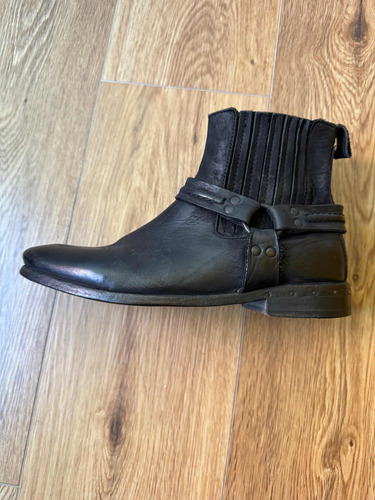 Botas Negras De Cuero All Saints