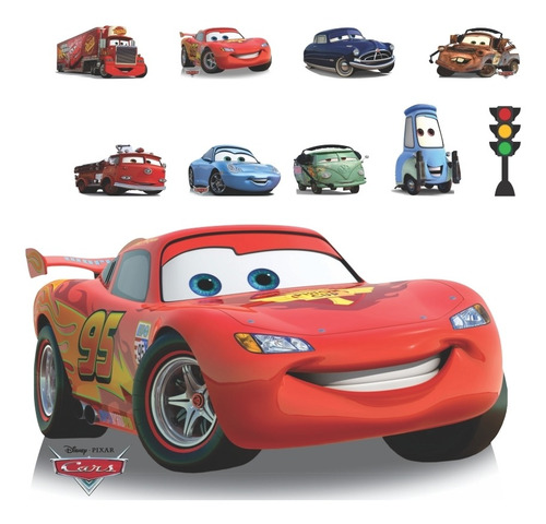 Imagem 3 de 6 de Super Kit Totem Display Decoração Carros + Painel 100x70