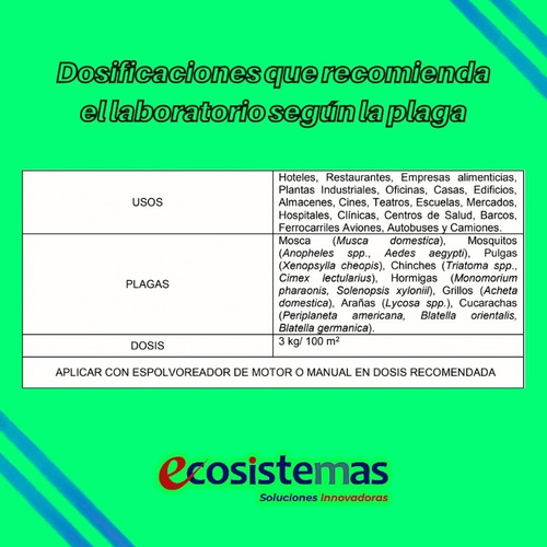 Imagen 7 de 7 de Mata Cucarachas Chinches Moscas Hormigas Xtermín 1 Kg