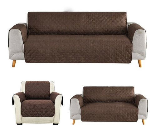 Imagen 3 de 9 de Set De Protector / Covertor De Mueble Sofa 3, 2, 1