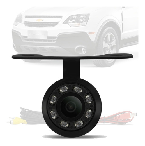 Imagem 1 de 4 de Camera De Ré Borboleta Led Visão Noturna Gm Captiva