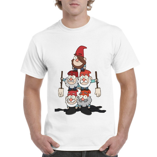 Camisa De Dama Moderno Estilo Gravity Falls Gnomos