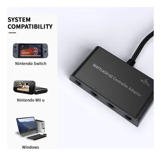 Mayflash Gamecube Controller Adapter For Wii U, Pc Usb And S