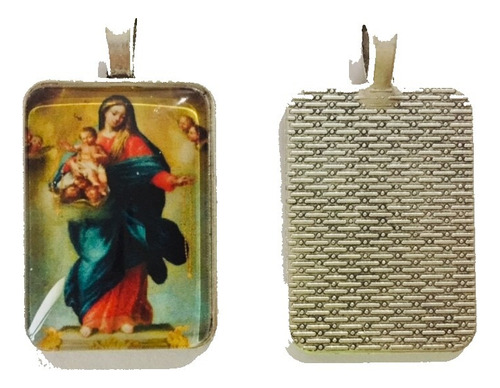 72 Medallas Virgen Del Rosario Mide 3.5cm X 2.5cm