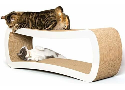 Petfusion Jumbo Cat Rascador Lounge [cartón Superior Y Const