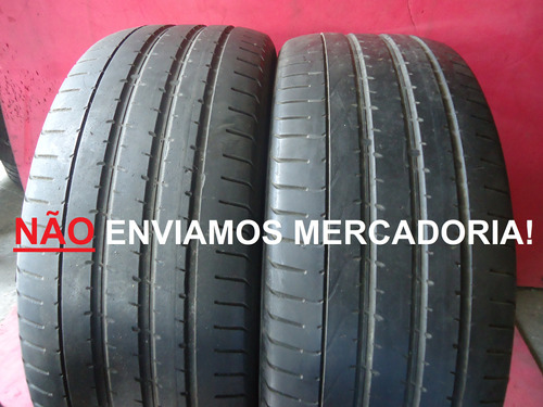 Par Pneu 255 55 Aro 19 Pirelli Pzero Usado Meia Vida