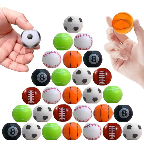 32 Pcs Mini Fidget Spinners Sports Balls Juguetes Para Niños