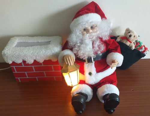 Espectacular Y Precioso Santa Claus De Adorno De Navidad