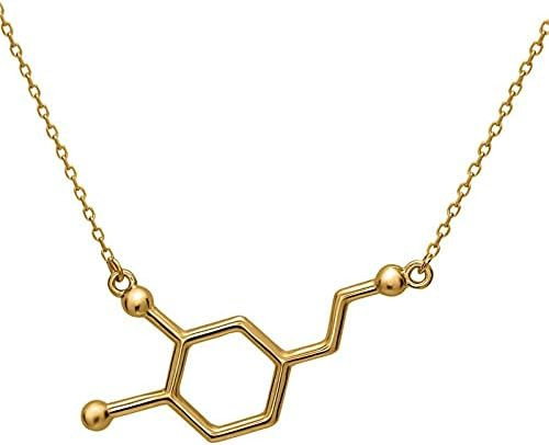 Coadipress Collar Con Colgante De Molécula Química De Seroto