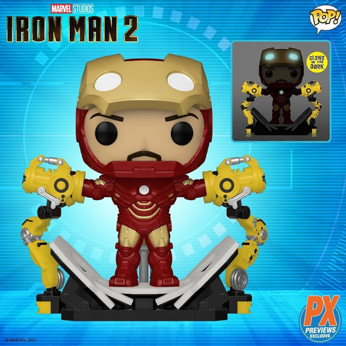 Imagen 2 de 3 de Funko Pop Iron Man Gantry 905 Px Glow Gitd - Marvel