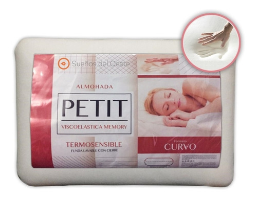 Imagen 5 de 5 de X2 Almohada Fiberball Petit Viscoelastica Memory Inteligente