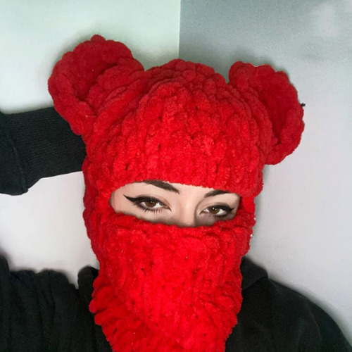 Chapéu De Orelha De Urso, Cachecol, Balaclava, Orelha De Urs