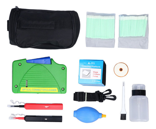 Kit De Limpieza De Fibra Óptica, 11 Piezas, Herramientas Ópt