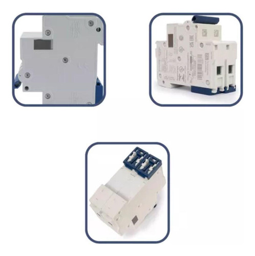 Kit 10 Disjuntores Bipolares 20a Weg C20 Mini Din 5ka