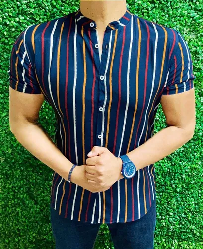Camisas casuales manga corta sale