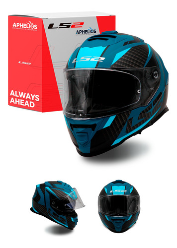 Casco Cerrado Storm 2 Racer Azul Ls2 Original Ff800 Ff 800