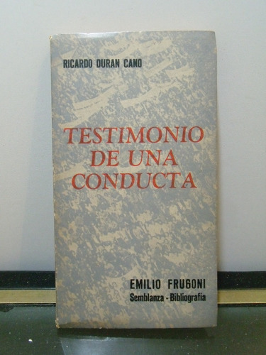 Adp Testimonio De Una Conducta Cano  Frugoni / Ed Afirmacion