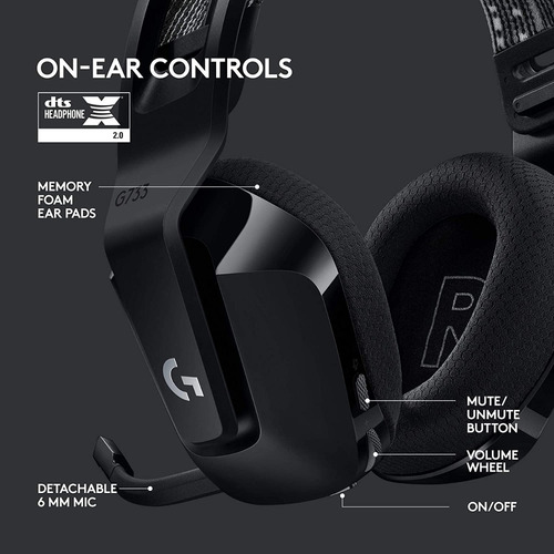 Auriculares Gamer Logitech G733 Negro