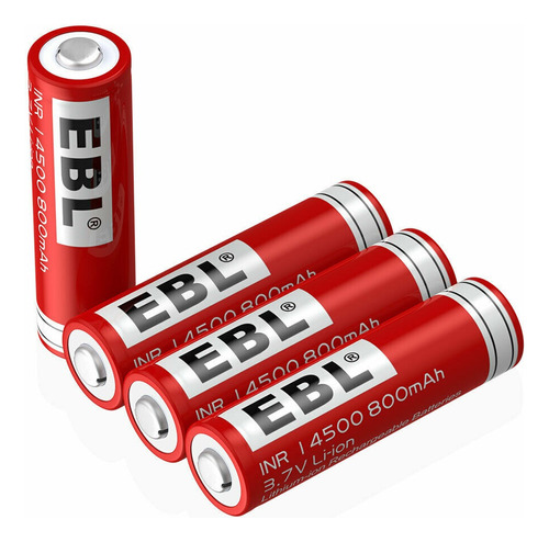 Pila/baterias 14500 Ebl 3,7v 800 Mah Recargable Litio