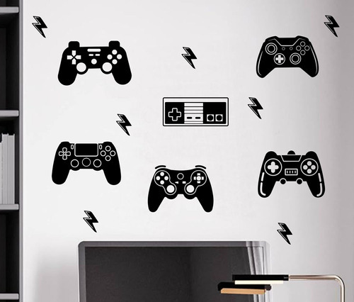 Vinilos Decorativos Gamer Game Trama Joystick Pack  Chico 