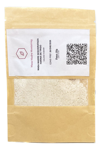 Masa Madre Integral 25g Pack 1 Unidad - Masa Madre Monterrey