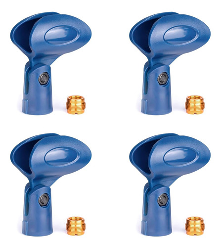 Soporte Clip De Micrófono Cable E Inalámbrico (azul)