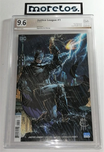 Justice League #1 (batman)- P G X - Encapsulado 9.6- Firmado