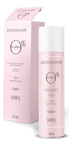 Desodorante Antiperspirante 0% Alumínio - Sem Parabeno