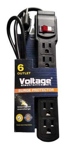 Regleta Multicontacto Con Supresor De Picos Voltage 