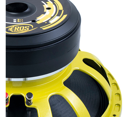 2 Woofer Eros 15pol E15 Hammer Xbass 7200 4500w Rms Amarelo