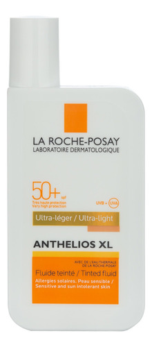 Protector solar La Roche-Posay Anthelios XL FPS 50 Ultra Fluído con Color en shaka-shaka de 50 mL