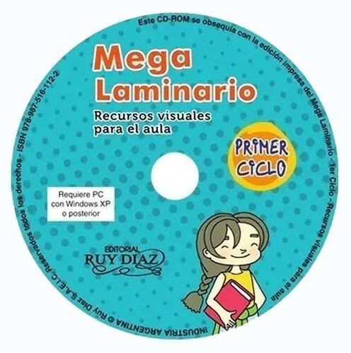 Mega Laminario De Primer Ciclo. 18 Láminas Para El Aula + Cd, de Ediciones Ruy Diaz. Editorial Ruy Díaz, tapa blanda en español, 2016