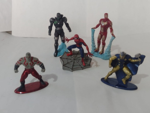 Marvel Universe Lote Figuritas Spiderman Iron Man Envg