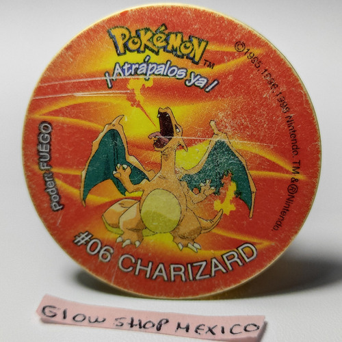 Tazo Pokémon 2 - Charizard #06 Est. 8 Sabritas México